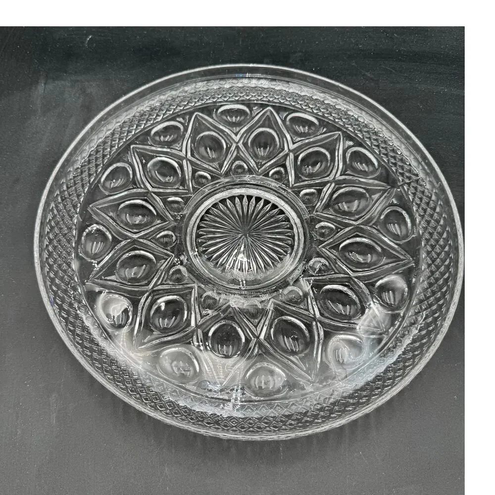 Vintage Platter Cape Cod by Imperial Glass Ohio Glassware 13